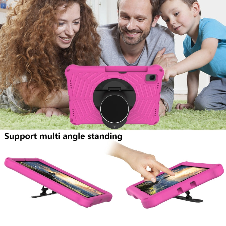 Spider King EVA Protective Case with Adjustable Shoulder Strap & Holder & Pen Slot For Samsung Galaxy Tab S6 SM-T860 / SM-T865(Rose Red) - Tab S6 10.5 T860 / T865 by buy2fix | Online Shopping UK | buy2fix
