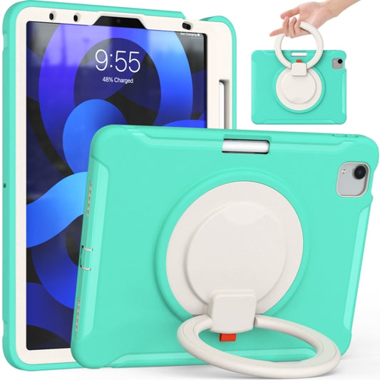 SShockproof TPU + PC Tablet Case with 360 Degree Rotation Grip Holder & Pen Slot For iPad Air 4 10.9 / Pro 11 2022 / 2021 / 2020 / 2018(Mint Green) - iPad Pro 11 (2022/2021) Cases by buy2fix | Online Shopping UK | buy2fix