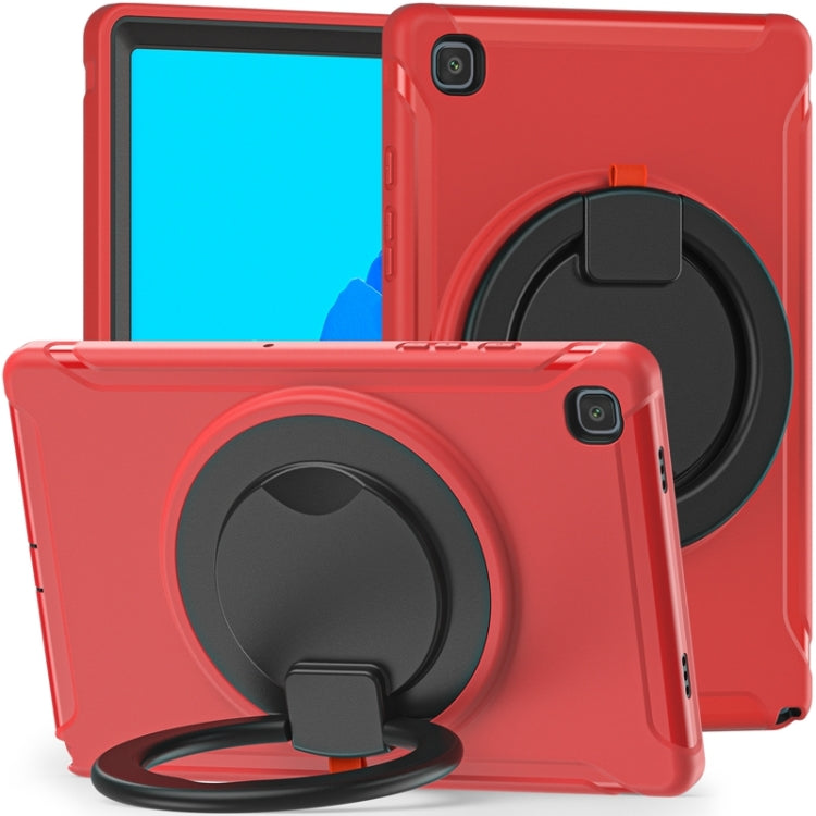 Shockproof TPU + PC Protective Case with 360 Degree Rotation Foldable Handle Grip Holder & Pen Slot For Samsung Galaxy Tab A7 10.4 2020 T500(Red) - Other Galaxy Tab PC by buy2fix | Online Shopping UK | buy2fix