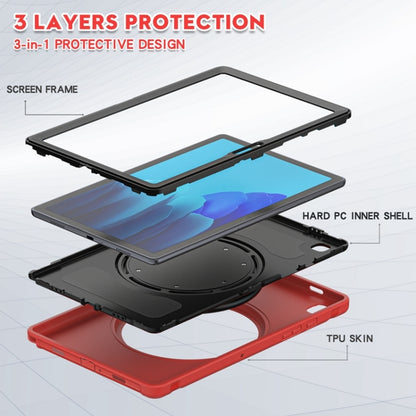Shockproof TPU + PC Protective Case with 360 Degree Rotation Foldable Handle Grip Holder & Pen Slot For Samsung Galaxy Tab A7 10.4 2020 T500(Red) - Other Galaxy Tab PC by buy2fix | Online Shopping UK | buy2fix