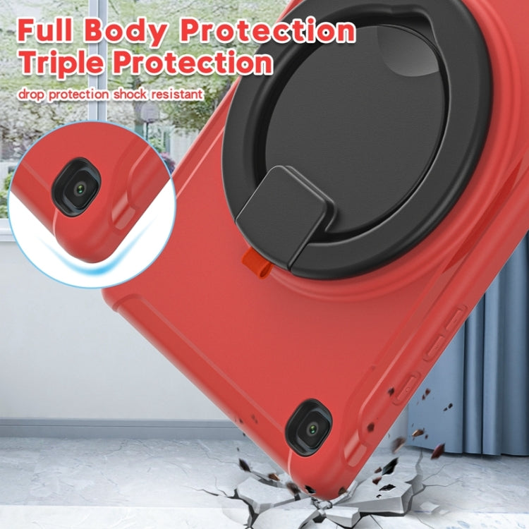 Shockproof TPU + PC Protective Case with 360 Degree Rotation Foldable Handle Grip Holder & Pen Slot For Samsung Galaxy Tab A7 10.4 2020 T500(Red) - Other Galaxy Tab PC by buy2fix | Online Shopping UK | buy2fix
