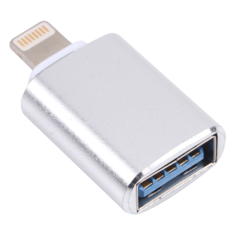XQ-ZH001 USB Female to 8 Pin Male OTG Adapter(Silver) - Converter & Adapter by buy2fix | Online Shopping UK | buy2fix