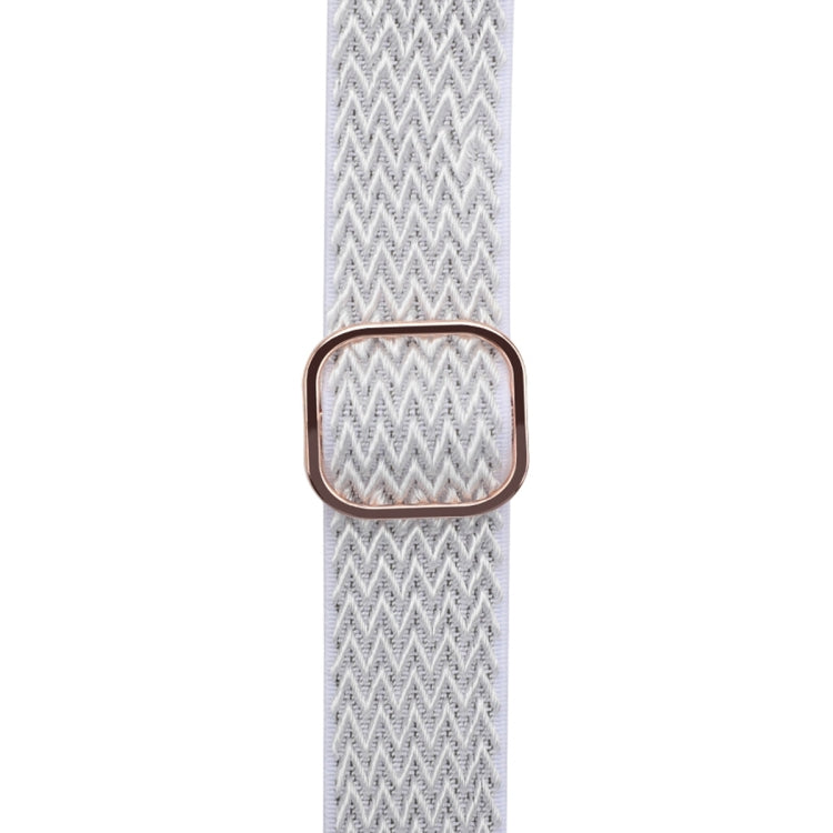 Wave Texture Nylon Watch Band For Apple Watch Ultra 49mm&Watch Ultra 2 49mm / Series 9&8&7 45mm / SE 3&SE 2&6&SE&5&4 44mm / 3&2&1 42mm(Seashell) - Watch Bands by buy2fix | Online Shopping UK | buy2fix