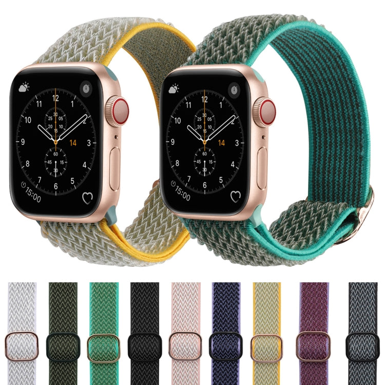 Wave Texture Nylon Watch Band For Apple Watch Ultra 49mm&Watch Ultra 2 49mm / Series 9&8&7 45mm / SE 3&SE 2&6&SE&5&4 44mm / 3&2&1 42mm(Lilac) by buy2fix