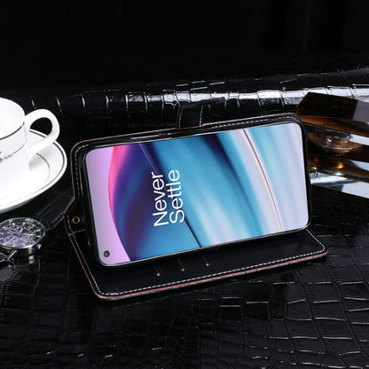 For OnePlus Nord CE 5G idewei Crocodile Texture Horizontal Flip Leather Case with Holder & Card Slots & Wallet(Dark Blue) - OnePlus Cases by idewei | Online Shopping UK | buy2fix