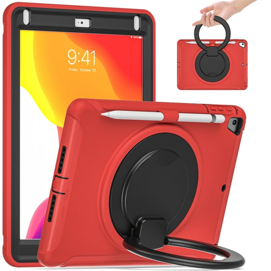 Shockproof TPU + PC Protective Case with 360 Degree Rotation Foldable Handle Grip Holder & Pen Slot For iPad 9.7 2018 / 2017 / Air 2 / Pro 9.7(Red) - iPad 9.7 (2018) & (2017) Cases by buy2fix | Online Shopping UK | buy2fix