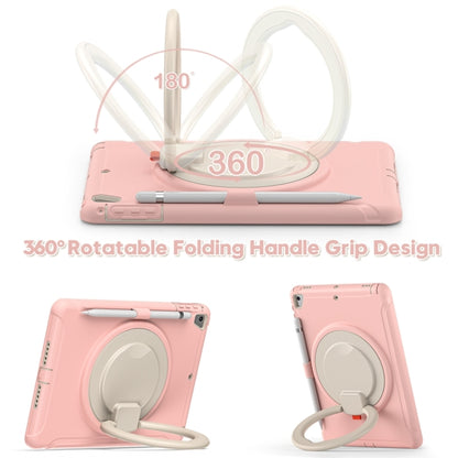 Shockproof  TPU + PC Protective Case with 360 Degree Rotation Foldable Handle Grip Holder & Pen Slot For iPad 9.7 2018 / 2017 / Air 2 / Pro 9.7(Cherry Blossoms Pink) - iPad 9.7 (2018) & (2017) Cases by buy2fix | Online Shopping UK | buy2fix
