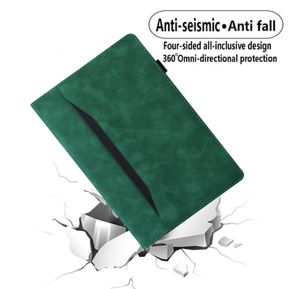 For Samsung Galaxy Tab S8+ / Tab S8 Plus / Tab S7 FE / Tab S7+ SM-T970 / SM-T976B Business Shockproof Horizontal Flip Leather Case with Holder & Card Slots & Photo Frame & Pen Slot & Sleep / Wake-up Function(Green) by buy2fix