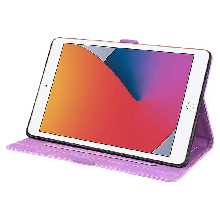 Love Butterfly Pattern Horizontal Flip Leather Case with Holder & Sleep / Wake-up Function For iPad 9.7 (2017) (2018) / Air 2 Pro(Purple) - iPad 9.7 (2018) & (2017) Cases by buy2fix | Online Shopping UK | buy2fix