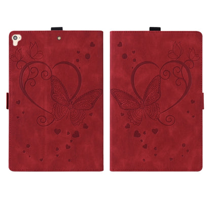 Love Butterfly Pattern Horizontal Flip Leather Case with Holder & Sleep / Wake-up Function For iPad 9.7 (2017) (2018) / Air 2 Pro(Red) - iPad 9.7 (2018) & (2017) Cases by buy2fix | Online Shopping UK | buy2fix