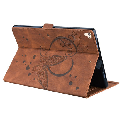 Love Butterfly Pattern Horizontal Flip Leather Case with Holder & Sleep / Wake-up Function For iPad 9.7 (2017) (2018) / Air 2 Pro(Brown) - iPad 9.7 (2018) & (2017) Cases by buy2fix | Online Shopping UK | buy2fix