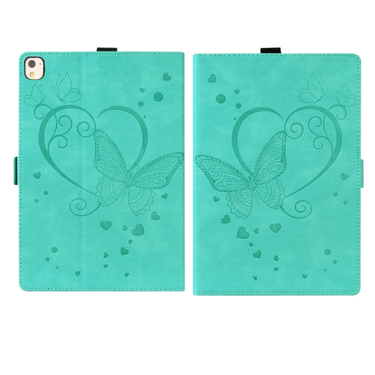 Love Butterfly Pattern For iPad 10.2 2021 / 2020 / 2019 Horizontal Flip Leather Case with Holder & Sleep / Wake-up Function / Air (2019) / 10.2 (2020)(Green) - iPad 10.2 Cases by buy2fix | Online Shopping UK | buy2fix