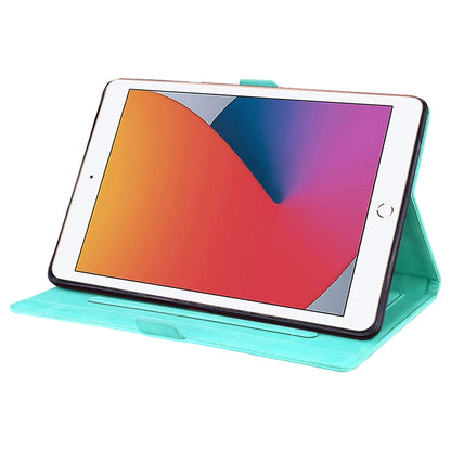 Love Butterfly Pattern For iPad 10.2 2021 / 2020 / 2019 Horizontal Flip Leather Case with Holder & Sleep / Wake-up Function / Air (2019) / 10.2 (2020)(Green) - iPad 10.2 Cases by buy2fix | Online Shopping UK | buy2fix
