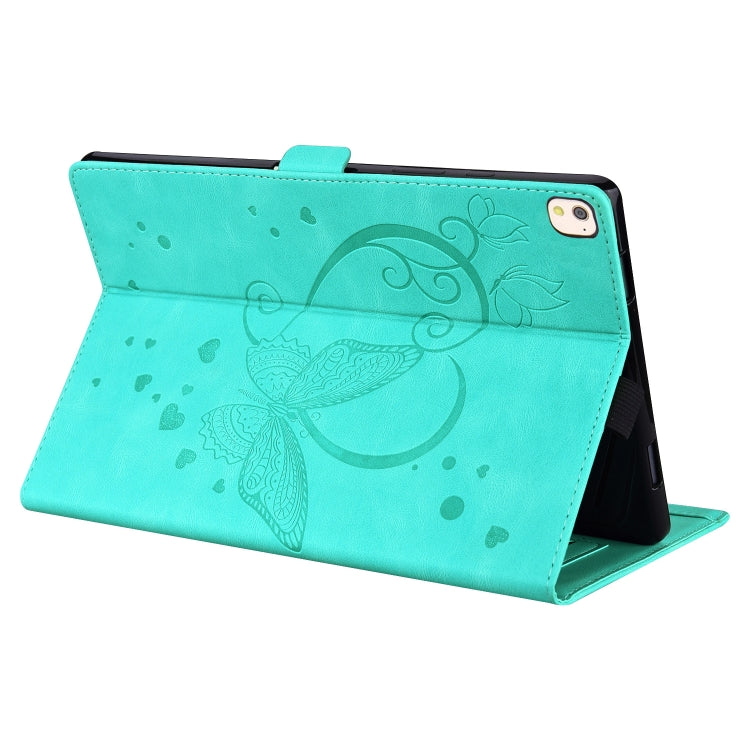 Love Butterfly Pattern For iPad 10.2 2021 / 2020 / 2019 Horizontal Flip Leather Case with Holder & Sleep / Wake-up Function / Air (2019) / 10.2 (2020)(Green) - iPad 10.2 Cases by buy2fix | Online Shopping UK | buy2fix