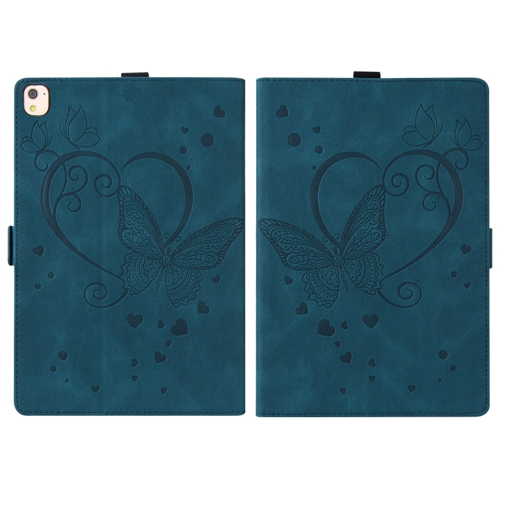 Love Butterfly Pattern For iPad 10.2 2021 / 2020 / 2019 Horizontal Flip Leather Case with Holder & Sleep / Wake-up Function / Air (2019) / 10.2 (2020)(Blue) - iPad 10.2 Cases by buy2fix | Online Shopping UK | buy2fix