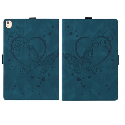 Love Butterfly Pattern For iPad 10.2 2021 / 2020 / 2019 Horizontal Flip Leather Case with Holder & Sleep / Wake-up Function / Air (2019) / 10.2 (2020)(Blue) - iPad 10.2 Cases by buy2fix | Online Shopping UK | buy2fix
