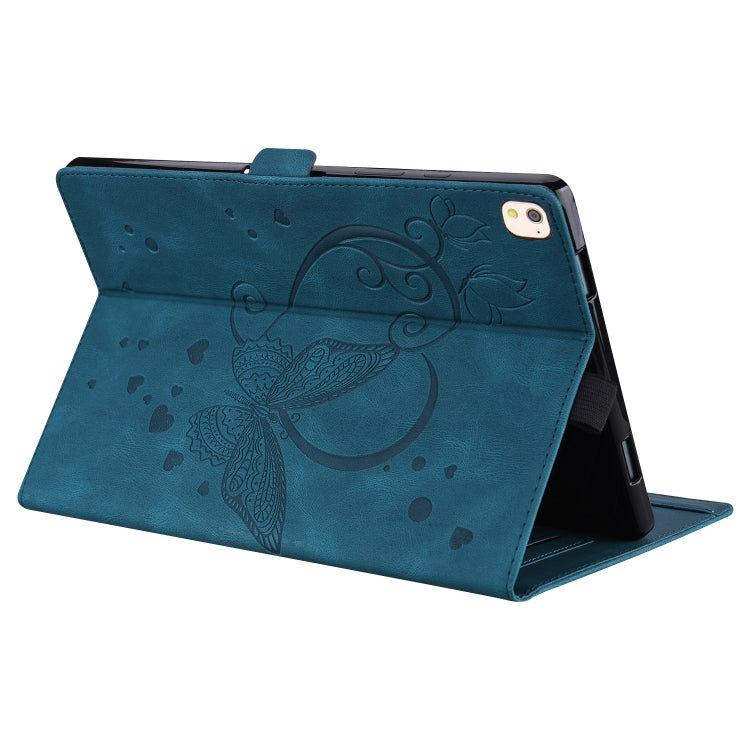 Love Butterfly Pattern For iPad 10.2 2021 / 2020 / 2019 Horizontal Flip Leather Case with Holder & Sleep / Wake-up Function / Air (2019) / 10.2 (2020)(Blue) - iPad 10.2 Cases by buy2fix | Online Shopping UK | buy2fix