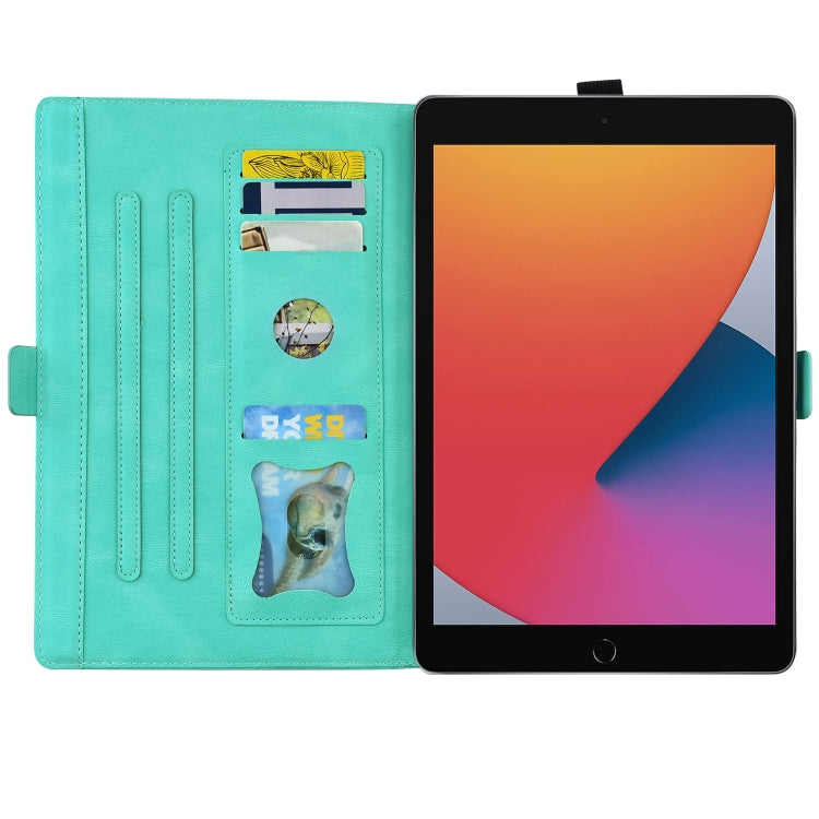 For iPad Pro 12.9 (2020) / (2021) Love Butterfly Pattern Horizontal Flip Leather Tablet Case with Holder & Sleep / Wake-up Function(Green) - iPad Pro 12.9 (2020) Cases by buy2fix | Online Shopping UK | buy2fix