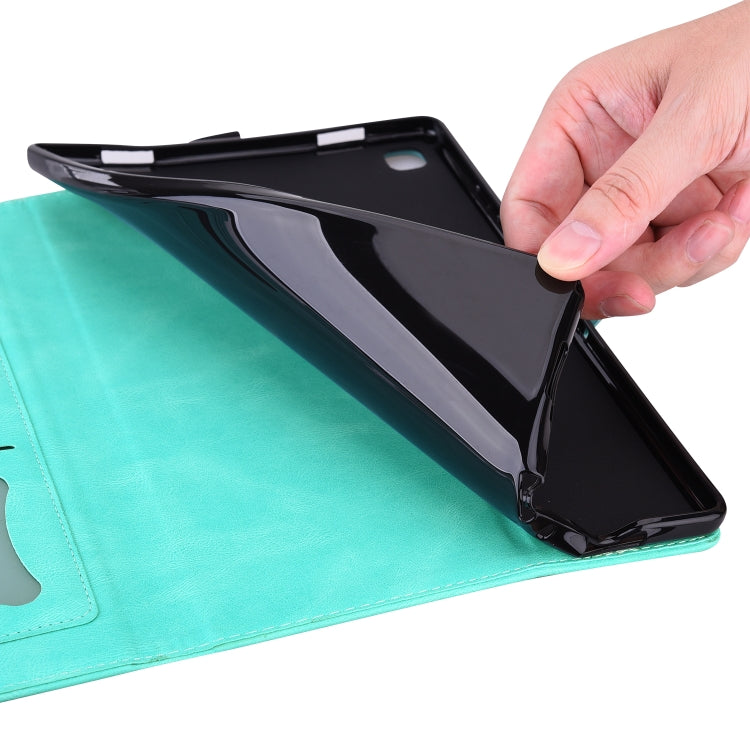 For iPad Pro 12.9 (2020) / (2021) Love Butterfly Pattern Horizontal Flip Leather Tablet Case with Holder & Sleep / Wake-up Function(Green) - iPad Pro 12.9 (2020) Cases by buy2fix | Online Shopping UK | buy2fix