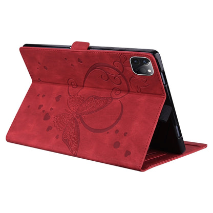 For iPad Pro 12.9 (2020) / (2021) Love Butterfly Pattern Horizontal Flip Leather Tablet Case with Holder & Sleep / Wake-up Function(Red) - iPad Pro 12.9 (2020) Cases by buy2fix | Online Shopping UK | buy2fix