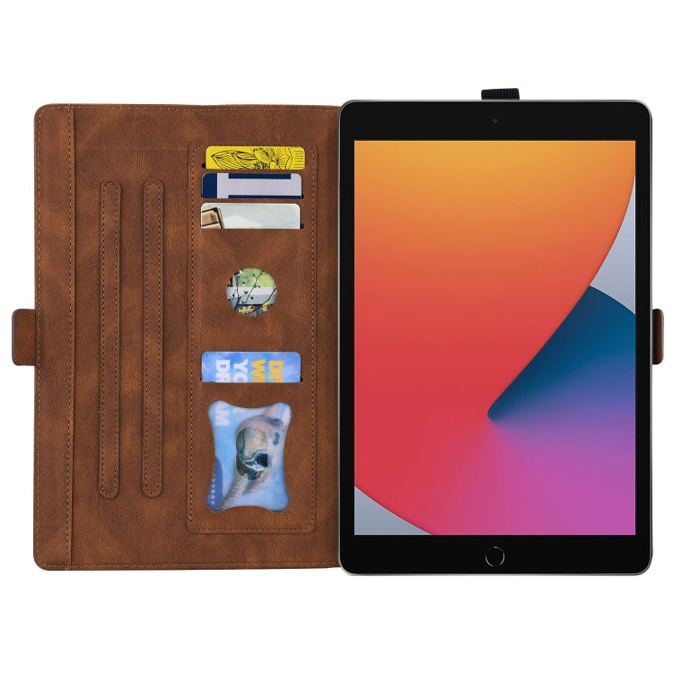 For iPad Pro 12.9 (2020) / (2021) Love Butterfly Pattern Horizontal Flip Leather Tablet Case with Holder & Sleep / Wake-up Function(Brown) - iPad Pro 12.9 (2020) Cases by buy2fix | Online Shopping UK | buy2fix