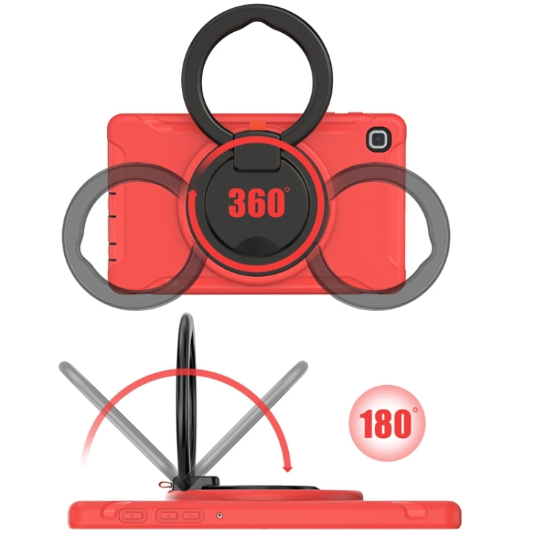 Shockproof TPU + PC Protective Case with 360 Degree Rotation Foldable Handle Grip Holder & Pen Slot For Samsung Galaxy Tab A7 Lite T220(Red) - iPad mini (2019) / mini 5 Cases by buy2fix | Online Shopping UK | buy2fix