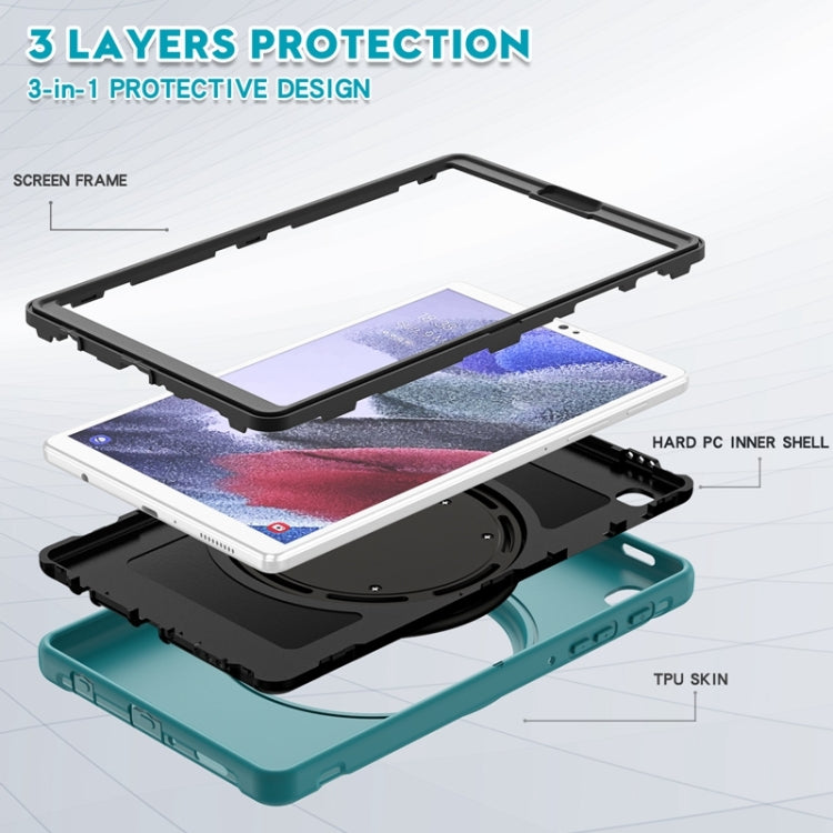 Shockproof TPU + PC Protective Case with 360 Degree Rotation Foldable Handle Grip Holder & Pen Slot For Samsung Galaxy Tab A7 Lite T220(Blue) - iPad mini (2019) / mini 5 Cases by buy2fix | Online Shopping UK | buy2fix