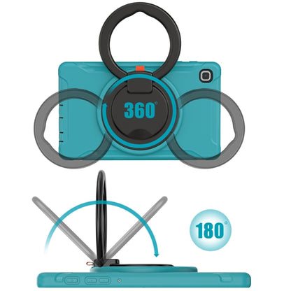 Shockproof TPU + PC Protective Case with 360 Degree Rotation Foldable Handle Grip Holder & Pen Slot For Samsung Galaxy Tab A7 Lite T220(Blue) - iPad mini (2019) / mini 5 Cases by buy2fix | Online Shopping UK | buy2fix