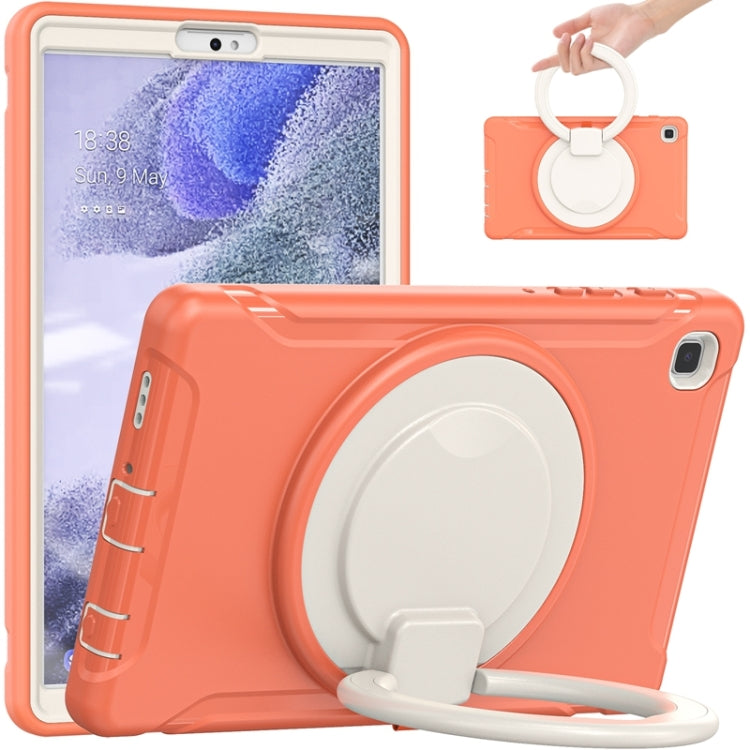 Shockproof TPU + PC Protective Case with 360 Degree Rotation Foldable Handle Grip Holder & Pen Slot For Samsung Galaxy Tab A7 Lite T220(Living Coral) - iPad mini (2019) / mini 5 Cases by buy2fix | Online Shopping UK | buy2fix
