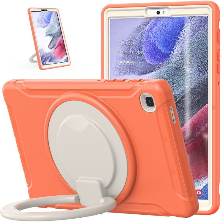 Shockproof TPU + PC Protective Case with 360 Degree Rotation Foldable Handle Grip Holder & Pen Slot For Samsung Galaxy Tab A7 Lite T220(Living Coral) - iPad mini (2019) / mini 5 Cases by buy2fix | Online Shopping UK | buy2fix