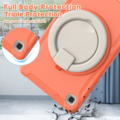 Shockproof TPU + PC Protective Case with 360 Degree Rotation Foldable Handle Grip Holder & Pen Slot For Samsung Galaxy Tab A7 Lite T220(Living Coral) - iPad mini (2019) / mini 5 Cases by buy2fix | Online Shopping UK | buy2fix