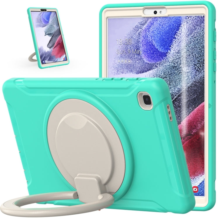 Shockproof TPU + PC Protective Case with 360 Degree Rotation Foldable Handle Grip Holder & Pen Slot For Samsung Galaxy Tab A7 Lite T220(Mint Green) - iPad mini (2019) / mini 5 Cases by buy2fix | Online Shopping UK | buy2fix
