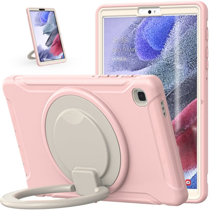 Shockproof TPU + PC Protective Case with 360 Degree Rotation Foldable Handle Grip Holder & Pen Slot For Samsung Galaxy Tab A7 Lite T220(Cherry Blossoms Pink) - iPad mini (2019) / mini 5 Cases by buy2fix | Online Shopping UK | buy2fix