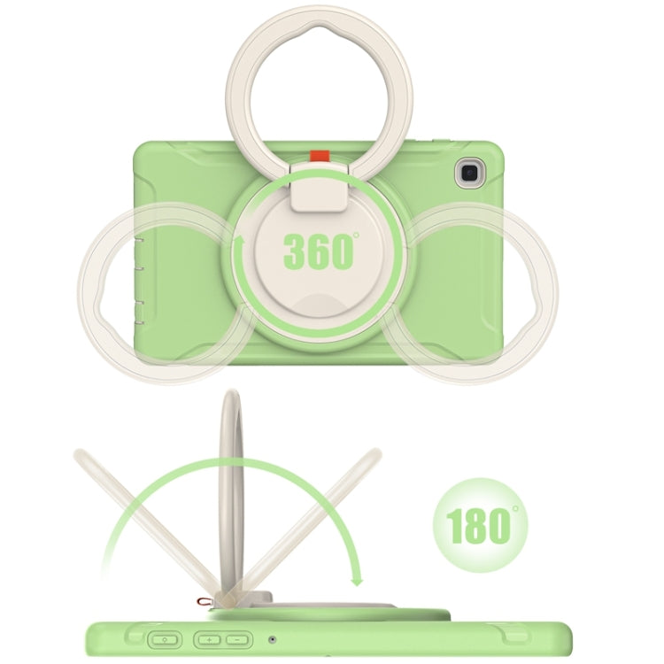 Shockproof TPU + PC Protective Case with 360 Degree Rotation Foldable Handle Grip Holder & Pen Slot For Samsung Galaxy Tab A7 Lite T220(Matcha Green) - iPad mini (2019) / mini 5 Cases by buy2fix | Online Shopping UK | buy2fix