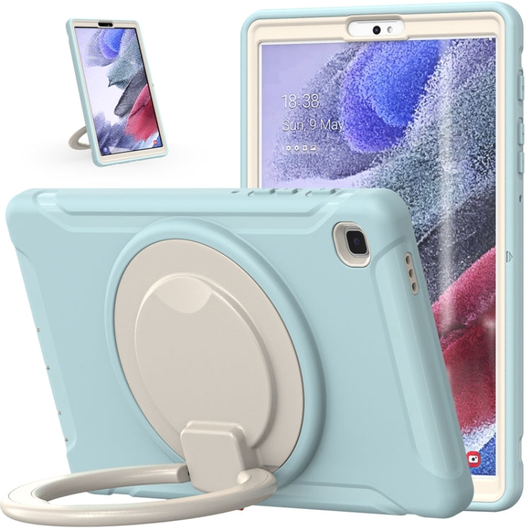 Shockproof TPU + PC Protective Case with 360 Degree Rotation Foldable Handle Grip Holder & Pen Slot For Samsung Galaxy Tab A7 Lite T220(Ice Crystal Blue) - iPad mini (2019) / mini 5 Cases by buy2fix | Online Shopping UK | buy2fix