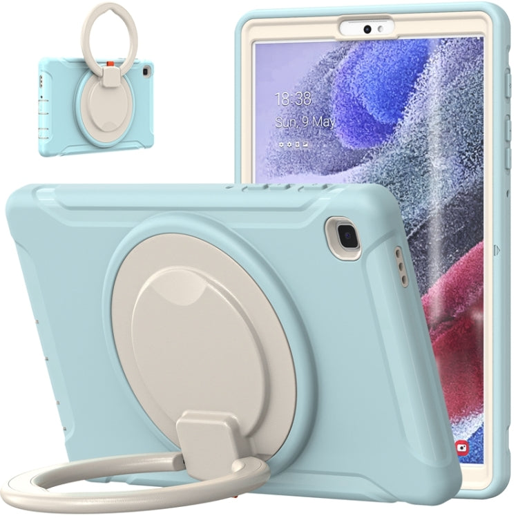 Shockproof TPU + PC Protective Case with 360 Degree Rotation Foldable Handle Grip Holder & Pen Slot For Samsung Galaxy Tab A7 Lite T220(Ice Crystal Blue) - iPad mini (2019) / mini 5 Cases by buy2fix | Online Shopping UK | buy2fix