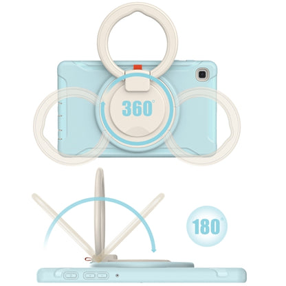 Shockproof TPU + PC Protective Case with 360 Degree Rotation Foldable Handle Grip Holder & Pen Slot For Samsung Galaxy Tab A7 Lite T220(Ice Crystal Blue) - iPad mini (2019) / mini 5 Cases by buy2fix | Online Shopping UK | buy2fix