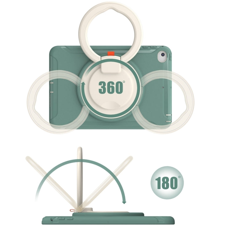 Shockproof TPU + PC Protective Case with 360 Degree Rotation Foldable Handle Grip Holder & Pen Slot For iPad mini 5 / 4(Emmerald Green) - iPad mini (2019) / mini 5 Cases by buy2fix | Online Shopping UK | buy2fix