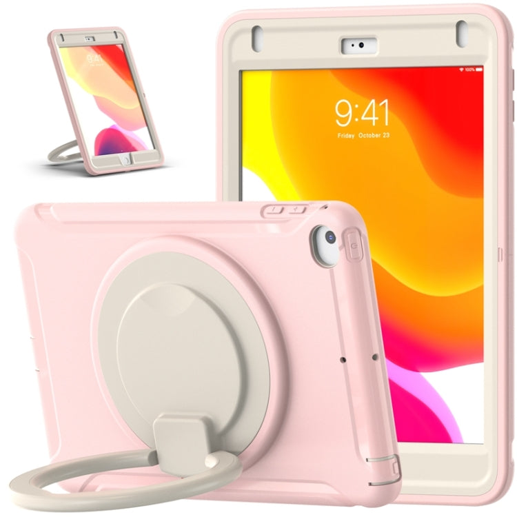 Shockproof TPU + PC Protective Case with 360 Degree Rotation Foldable Handle Grip Holder & Pen Slot For iPad mini 5 / 4(Cherry Blossoms Pink) - iPad mini (2019) / mini 5 Cases by buy2fix | Online Shopping UK | buy2fix