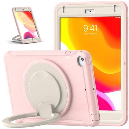 Shockproof TPU + PC Protective Case with 360 Degree Rotation Foldable Handle Grip Holder & Pen Slot For iPad mini 5 / 4(Cherry Blossoms Pink) - iPad mini (2019) / mini 5 Cases by buy2fix | Online Shopping UK | buy2fix