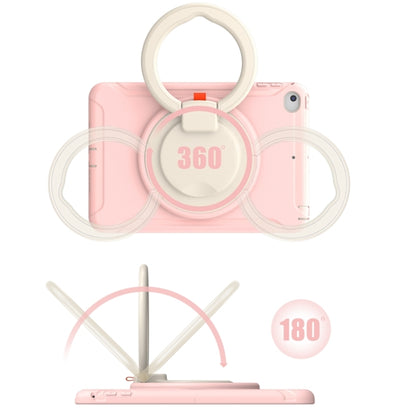 Shockproof TPU + PC Protective Case with 360 Degree Rotation Foldable Handle Grip Holder & Pen Slot For iPad mini 5 / 4(Cherry Blossoms Pink) - iPad mini (2019) / mini 5 Cases by buy2fix | Online Shopping UK | buy2fix