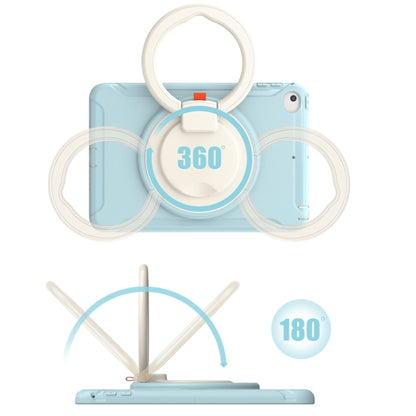 Shockproof TPU + PC Protective Case with 360 Degree Rotation Foldable Handle Grip Holder & Pen Slot For iPad mini 5 / 4(Ice Crystal Blue) - iPad mini (2019) / mini 5 Cases by buy2fix | Online Shopping UK | buy2fix
