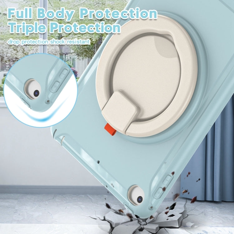 Shockproof TPU + PC Protective Case with 360 Degree Rotation Foldable Handle Grip Holder & Pen Slot For iPad mini 5 / 4(Ice Crystal Blue) - iPad mini (2019) / mini 5 Cases by buy2fix | Online Shopping UK | buy2fix