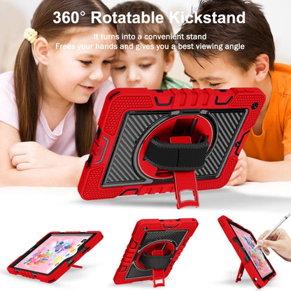 360 Degree Rotation Contrast Color Shockproof Silicone + PC Case with Holder & Hand Grip Strap & Shoulder Strap For iPad 9.7 2018 / 2017 / Air / Air 2 / Pro 9.7 (Red+Black) - iPad 9.7 (2018) & (2017) Cases by buy2fix | Online Shopping UK | buy2fix