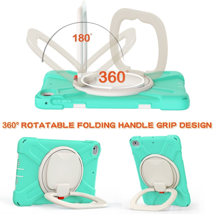 Pure Color Silicone + PC Protective Case with Holder & Shoulder Strap For iPad mini 5 / 4(Mint Green) - iPad mini (2019) / mini 5 Cases by buy2fix | Online Shopping UK | buy2fix