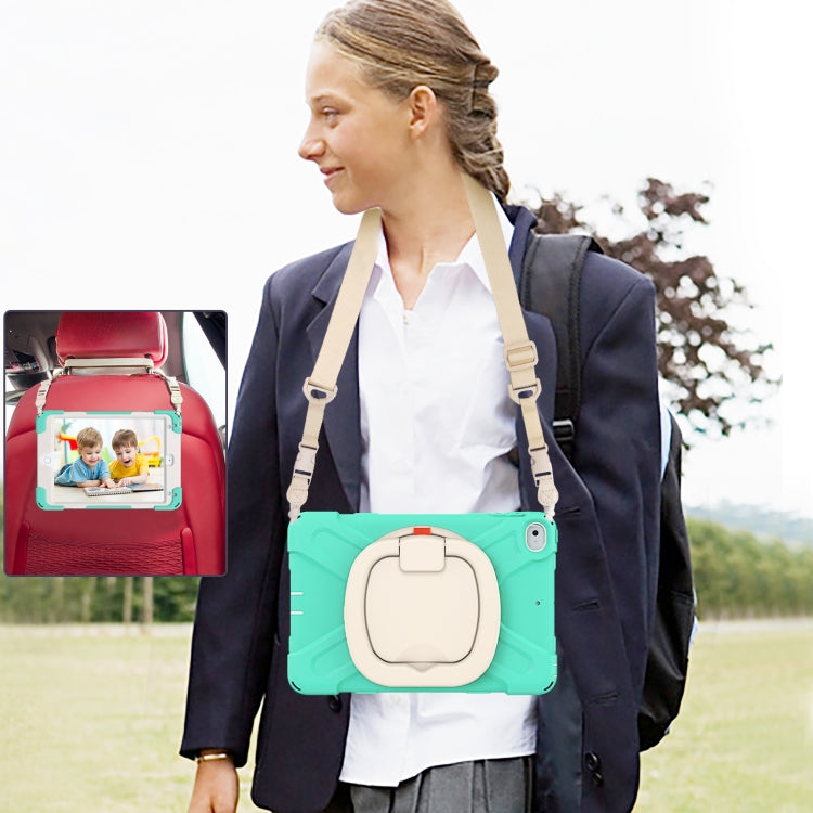 Pure Color Silicone + PC Protective Case with Holder & Shoulder Strap For iPad mini 5 / 4(Mint Green) - iPad mini (2019) / mini 5 Cases by buy2fix | Online Shopping UK | buy2fix
