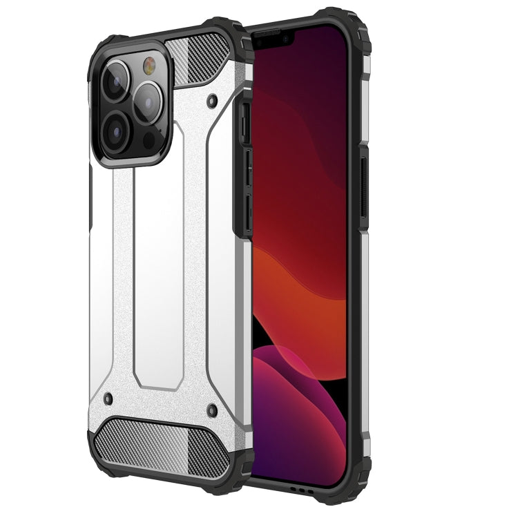 For iPhone 13 Pro Max Magic Armor TPU + PC Combination Case (Silver) by buy2fix