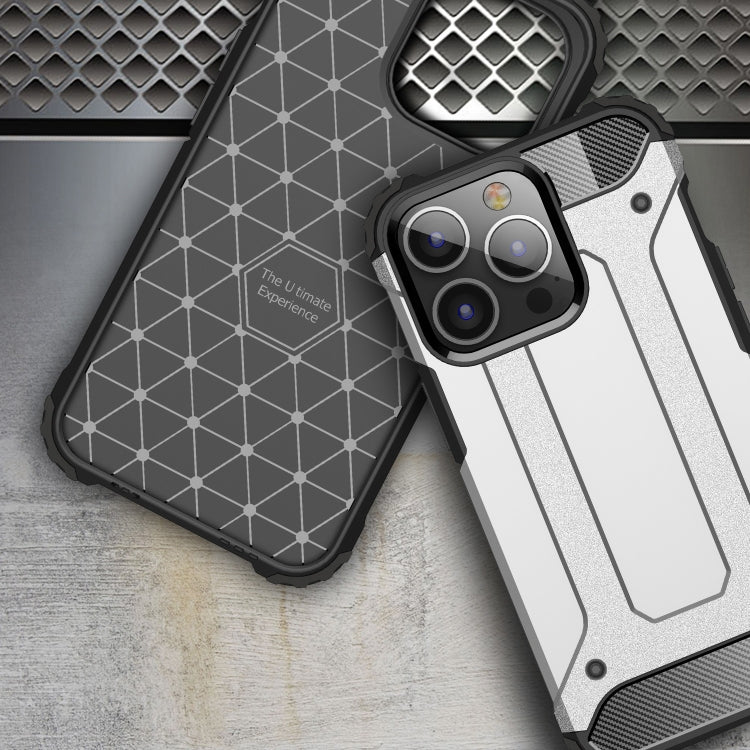 For iPhone 13 Pro Max Magic Armor TPU + PC Combination Case (Silver) by buy2fix