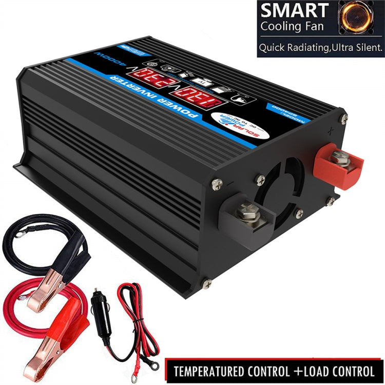 Tang II Generation 12V to 110V 4000W Modified Square Wave Car Power Inverter(Black) by buy2fix