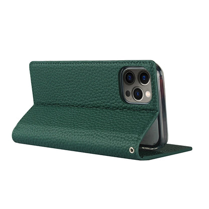 For iPhone 12 Pro Max Litchi Genuine Leather Phone Case(Green) - iPhone 12 Pro Max Cases by buy2fix | Online Shopping UK | buy2fix